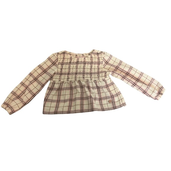 BCBG Girls Plaid Long Sleeve Top and Blue Jeans Set. Size:2T. Good Condition. - Picture 2 of 6